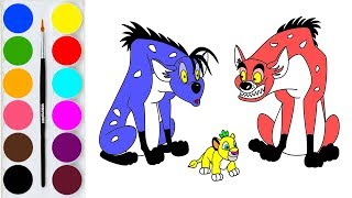 How to Draw The Lion King Simba & Shenzi, Banzai and Ed Characters / Art for Kids screenshot 5