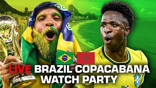Watch again: Brazil vs. Morocco: Fans in Rio de Janeiro watch on Copacabana Beach | World Cup
