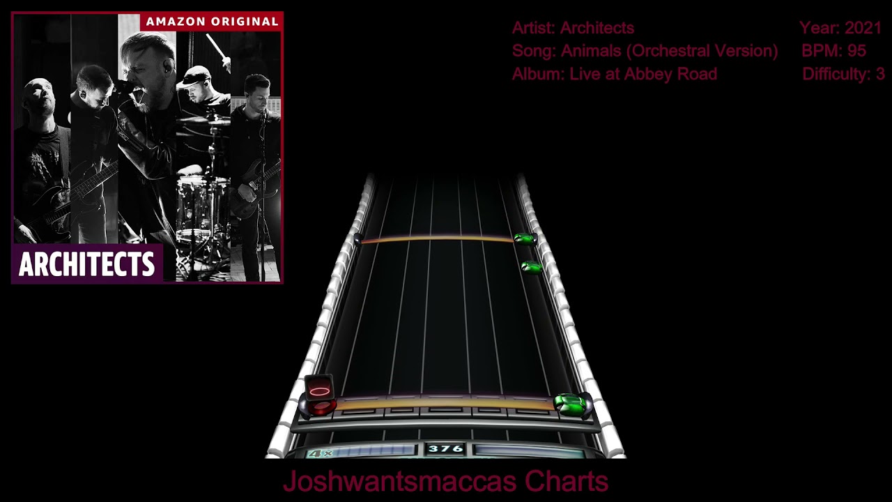 Architects - Animals (Orchestral Version) Live at Abbey Road Real Drums Chart (Phase Shift Custom)