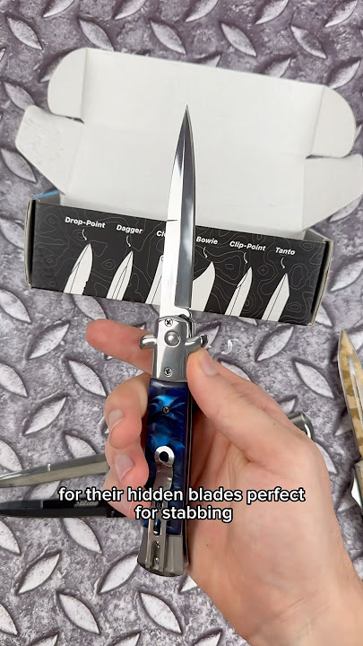 Why these are the 3 most DANGEROUS knives… 🤯 #mysteryknives #unboxing #stiletto #knife
