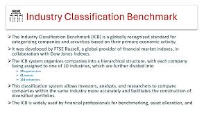 Industry Classification Benchmark