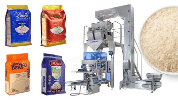 Automatic 2 Head Linear Weigher Rice Granule Product Mini Doypack Packing Machine