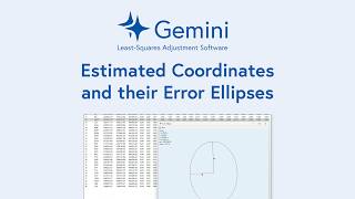 Gemini: Estimated Coordinates and their Error Ellipses