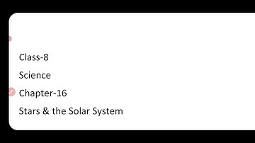 Objective Type Questions Chapter-16  stars & solar system class-8 science