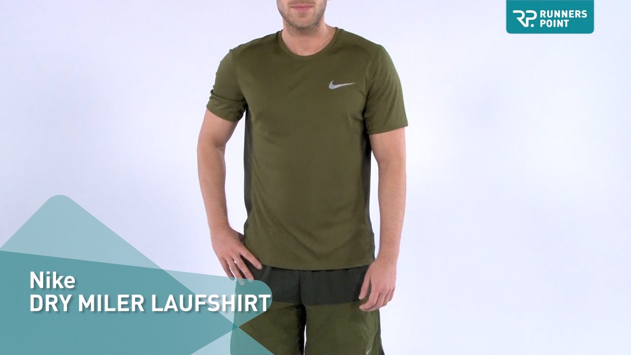 nike dry miler running