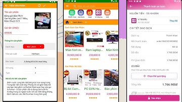 Demo App mua sắm  online có thanh toán bằng ví Momo - Android Studio ngôn ngữ java csdl firebase