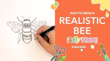 How to Draw a Realistic Bee - Drawing Tutorial for Kids and Adults