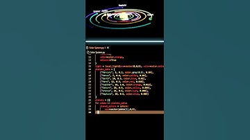 Creating Solar System with Python! 🌌 | Python Coding Project Step by Step #short #python #coding