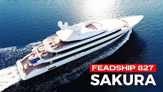 2025 FEADSHIP 827 SAKURA Superyacht: The Ultimate Fusion of Japanese Elegance & Dutch Engineering