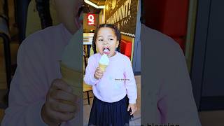 My Toddler Reaction While Shes Eating Her Ice Cream