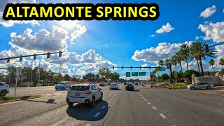 Altamonte Springs Florida Driving Through