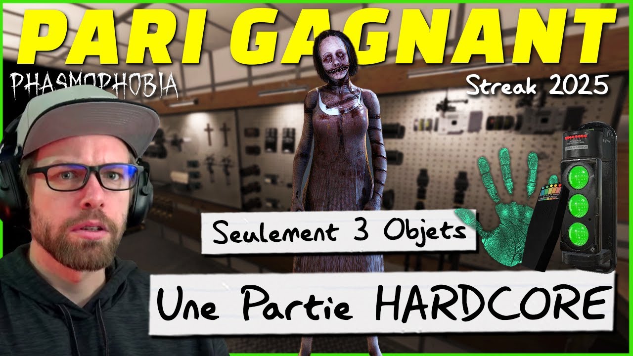 Une Partie HARDCORE et un TUTO | Pari Gagnant 3 Streak 2025 - Phasmophobia FR