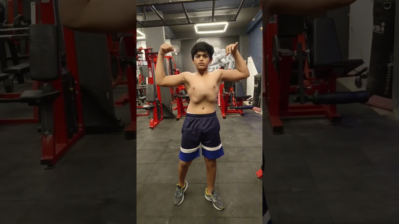 MY AGE 13 YEAR OLD Arnold Gym Natural 13yearold Motivation Fitness LIKE GOAL 100 Short