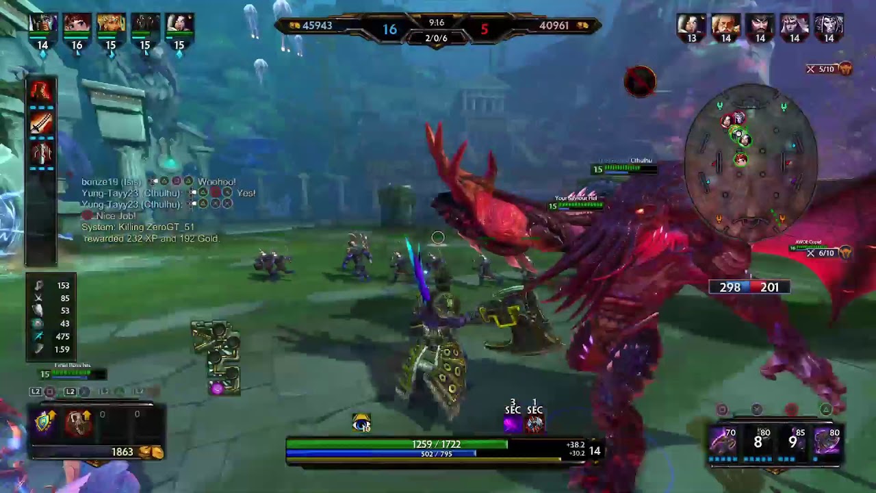 Smite arena gameplay with chac