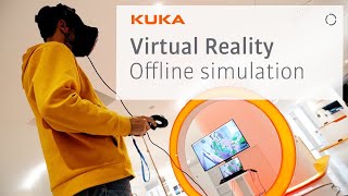 Offline robot programming with KUKA.Sim and virtual reality production line simulator screenshot 5