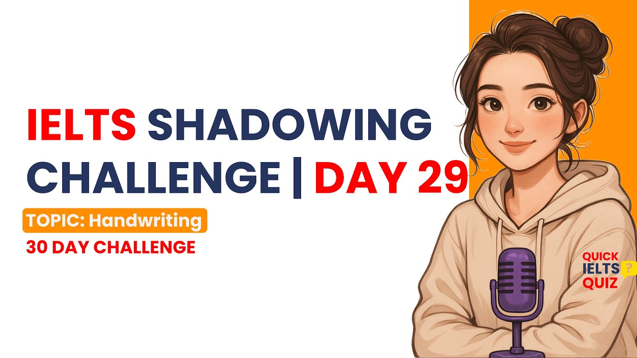 День 29 – Задание по подготовке к IELTS Shadowing Challenge | 5 вопросов по устной речи с ответам...