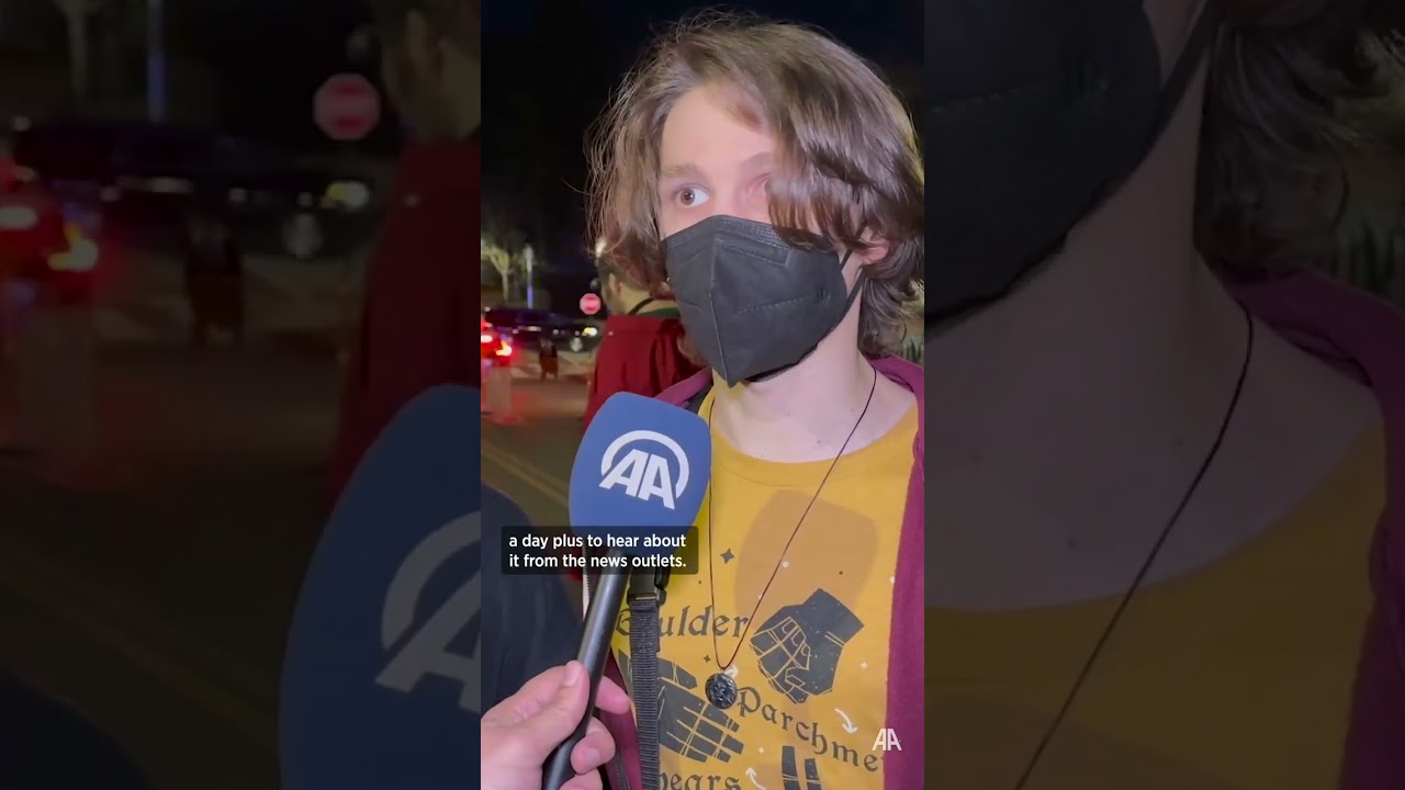 People in Washington gather in front of Israeli Embassy to mourn Aaron Bushnell