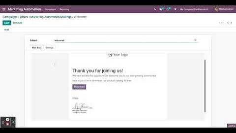 Odoo Marketing Automation  Campaigns