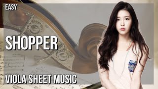 Viola Sheet Music: How to play Shopper by IU
