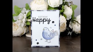 Unity Quick Tip: Clean and Simple Birthday Card with Dimension and Watercolor