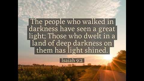 Isaiah 9:2, Morning