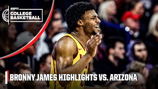 Bronny James' HIGHLIGHTS vs. the Arizona Wildcats 👀 11 PTS, 5 REB & 6 AST 👏