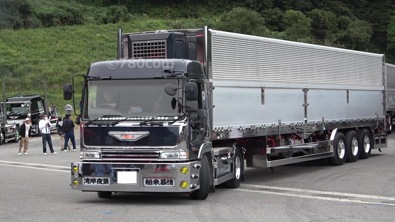 【トレーラー左バック】安曇野急行2023 デコトラ名車紹介