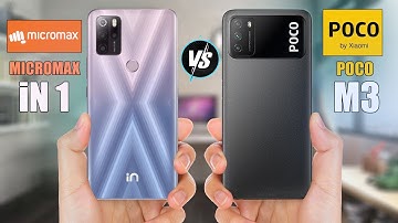 Micromax IN 1 vs Poco M3 | Camera | processor | battery | review | comparison