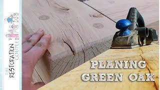 Planing, Sanding and Routing the Oak Sleepers | TRC Garden