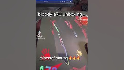 UNBOXING BLOODY A70 (BEST DRAG CLICKING MOUSE FOR MINECRAFT???)