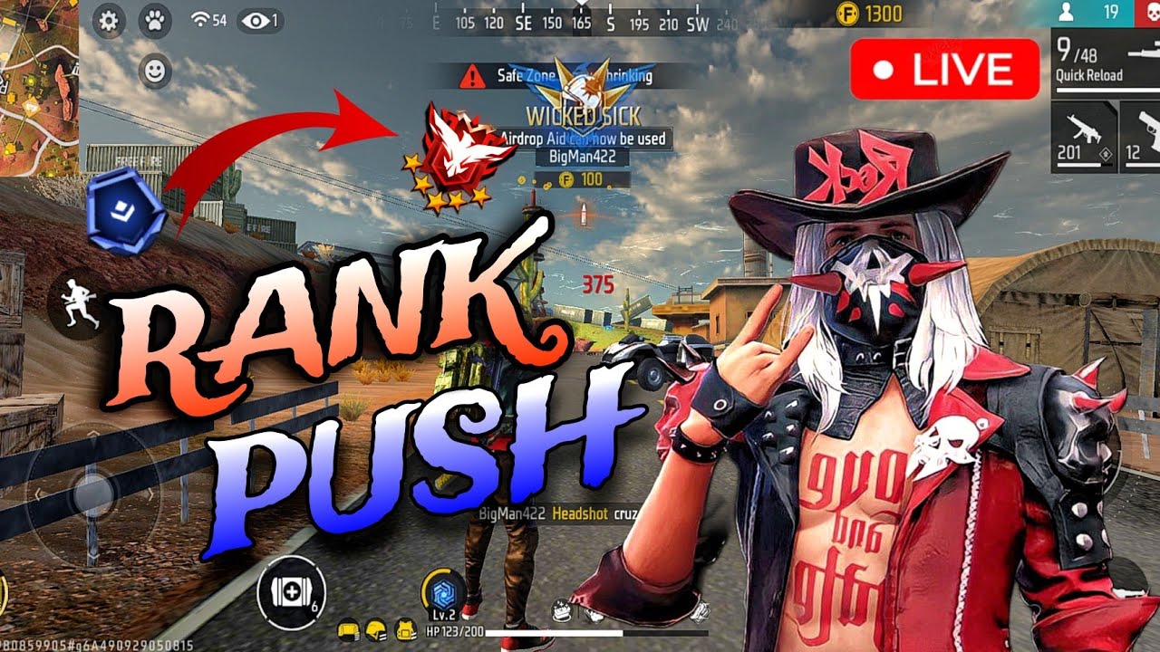 FREE FIRE LIVE RANK PUSHING | RANK PUSH LIVE | FF LIVE RANK PUSH # ...