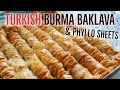 Turkish Burma Baklava With Phyllo Sheets