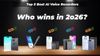 ✅ Top 5 Best AI Voice Recorders  [Watch This Before You Make a Choice!]