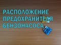 Где находится предохранитель бензонасоса в ПРИОРЕ