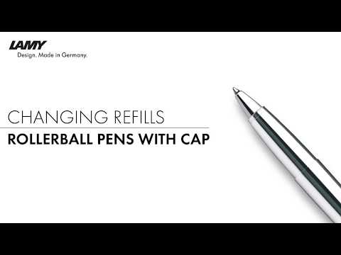 Замена стержней роллеров LAMY с колпачком