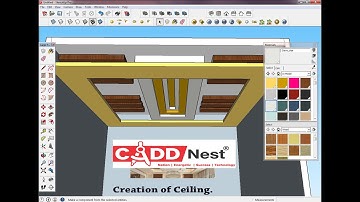 Creation of Ceiling by Sketchup #CADD Nest
