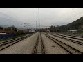 Train cab ride Bulgaria: Dimitrovgrad (Serbia) - Dragoman (Bulgaria) [cross border railway]