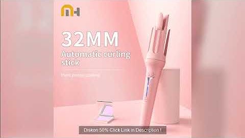 Automatic Curling Iron 32 mm Big Roll Anion  Ceramic Hair Curler 4-Speed Adjustable  Fast Heating Fa