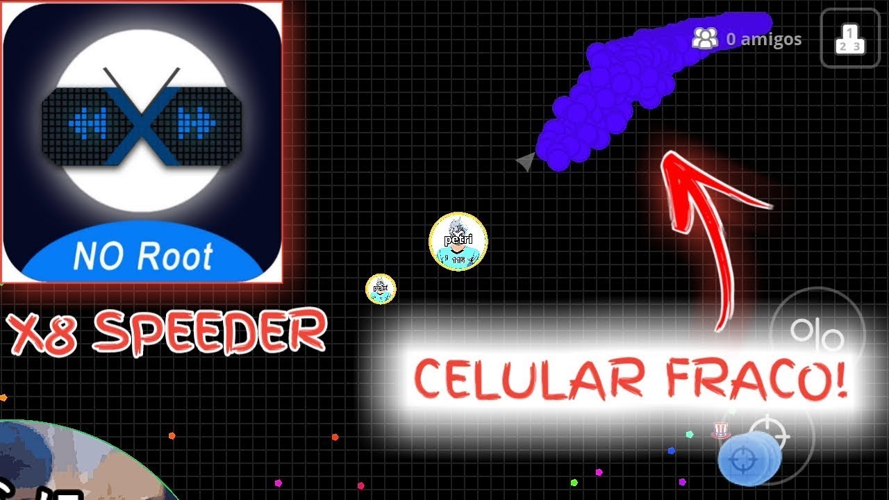 x8 Speeder (tutorial), macro pra celular fraco em 2020 (agar.io mobile)📱