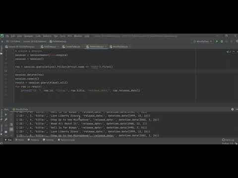 Lesson 50 SQLAlchemy.  Python Programming.