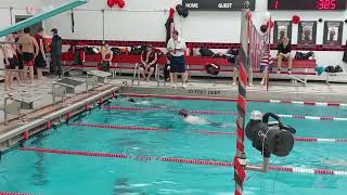 2025/1/14 Dansville vs York, 100 Breast, Logan & Carson
