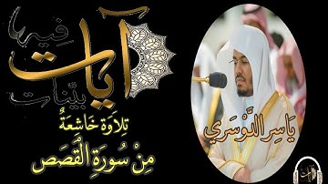 آيات بينات من سورة القصص للشيخ ياسر الدوسري