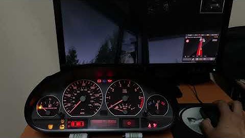 BMW E46 Dash lamps working short demo - SimHub#arduino #simracing #bmw #automobile