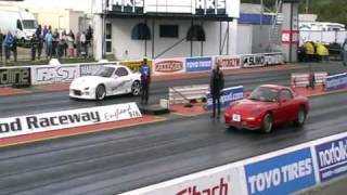 Rx-7 Vs Rx-7 At Santa Pod