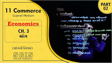 SGIS | STD 11 Com.Eco. | Ch.3 માંગ Part : 2 | GSEB | Ft.Sandip sir | G958