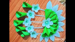 Diy paper wall hanging#wall hanging craft decor idea#home decor #craft home #paper wall decor