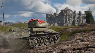 Realistic Battles, 10-1 Nuke and 11-0: T-34-85 "Partisan" (War Thunder)