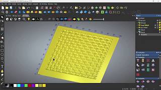3d weaving pattern relief tutorial artcam hindi | caddia video 21