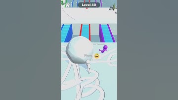 😵‍💫Snow Race Level 40🤪 #shorts #snowrace