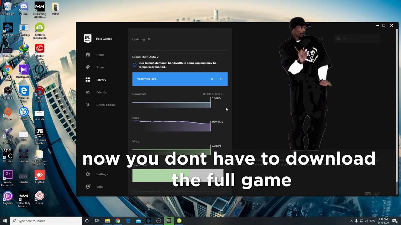 How to install GTA V on Epic Games FOR FREE FROM THE CRACKED VERSION